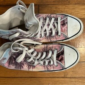 Converse palm trees pink purple